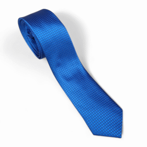 CORBATA azul bordada